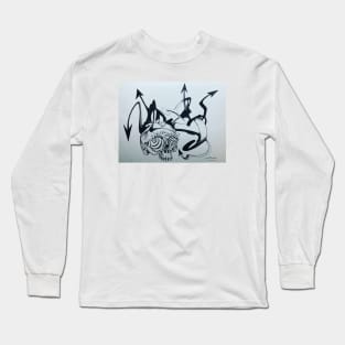 Mesmer-Eyelash Skull Directing Dreams Long Sleeve T-Shirt